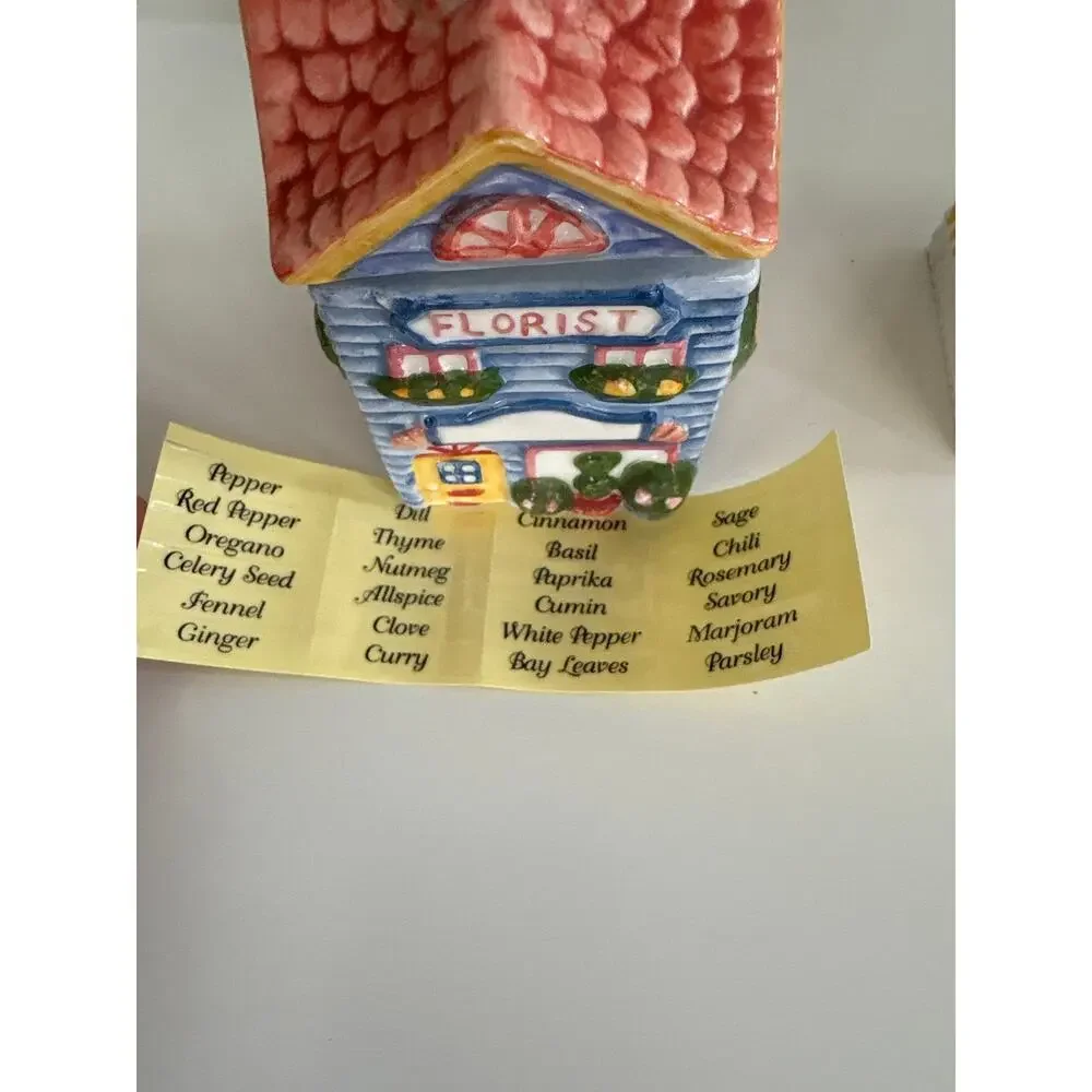 Vintage 1980s Avon Spice Village Ceramic Jars w/Original Labels Set of 11